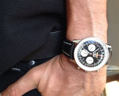 breitling world navitimer wrist shots|breitling navitimer best price.